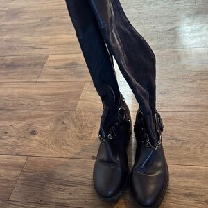 Etienne Aigner Black Over the Knee Boots